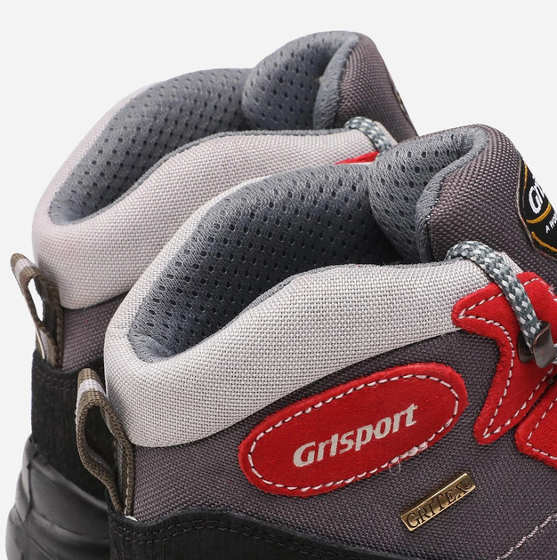 Жіночі черевики для трекінгу з мембраною Grisport 13362SV87G 37 24.7 см Сірі з червоним (5907483400745) - зображення 6