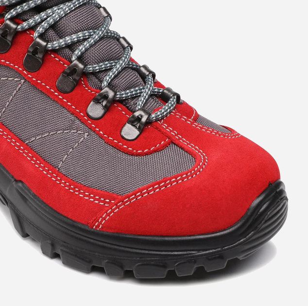 Жіночі черевики для трекінгу з мембраною Grisport 13362SV87G 41 27.3 см Сірі з червоним (5907483400783) - зображення 5