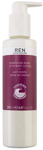 Balsam do ciała Ren Clean Skincare Body Lotion Moroccan Rose z pompką 200 ml (5056264705095) - obraz 1