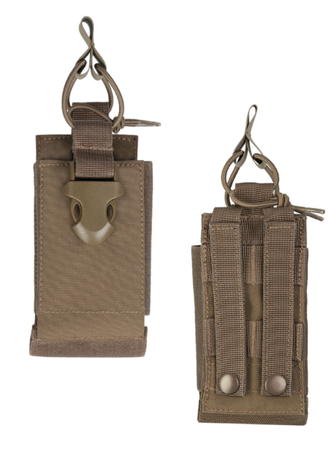 Подсумок для рации Койот Mil-Tec RADIO POUCH MOLLE DARK COYOTE (13493719) - изображение 1