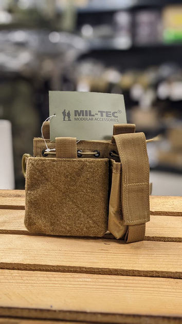 Подсумок для магазинов двойной Койот Mil-Tec MOLLE ADMIN POUCH COYOTE (13486005) - изображение 2