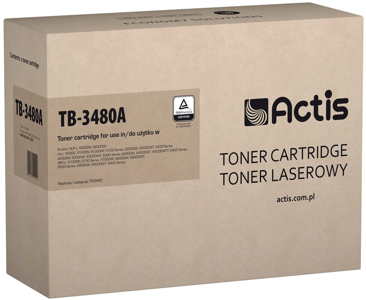 Toner Actis do Brother TN-3480 Black (5901443110491) - obraz 1