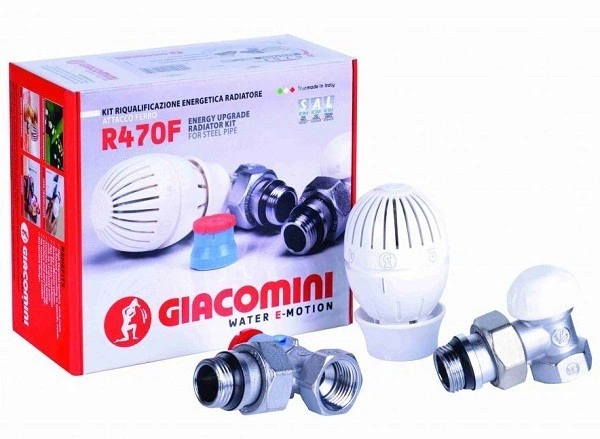Комплект для радіаторів 1/2" кутовий Giacomini (R470FX003) - изображение 6