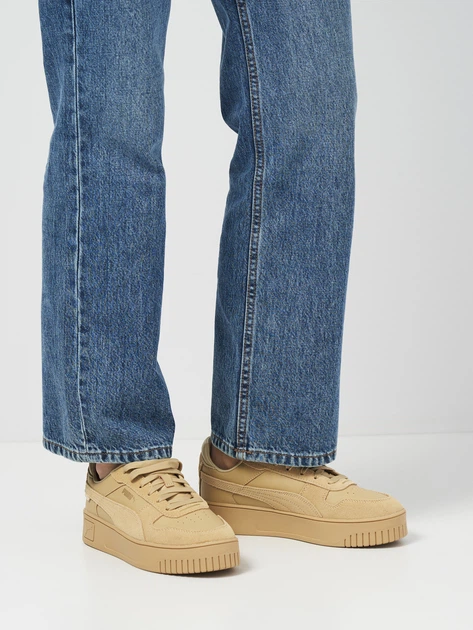 Женские кеды кожаные низкие Puma Carina Street Sd 39509301 38.5 (5.5UK) 24.5 см Prairie Tan-Prairie Tan-Puma Gold (4099686121297) - изображение 7