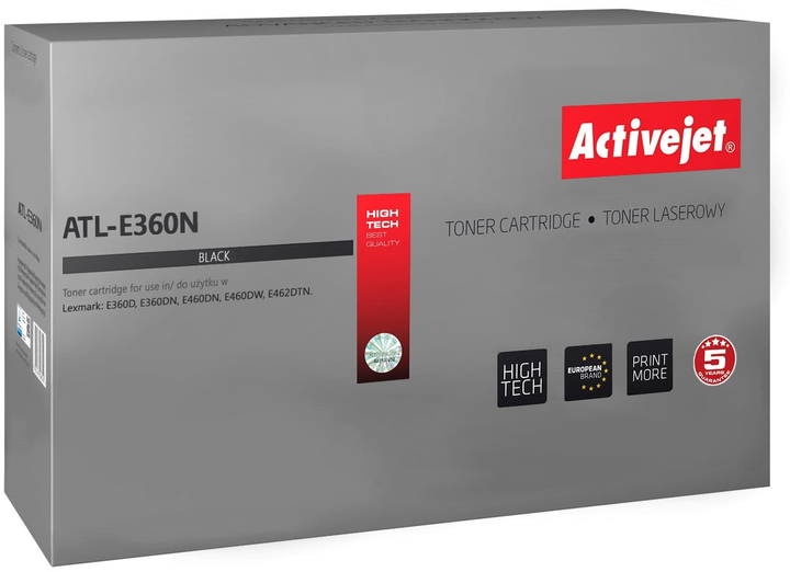 Toner Activejet do Lexmark E360H11E Black (5901443012146) - obraz 1