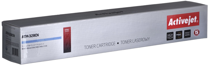 Toner Activejet do Minolta TN328C Cyan (5901443119791) - obraz 1