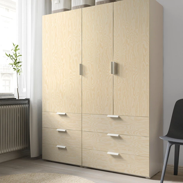 Дверь IKEA KALBÅDEN, яркий эффект сосны, 60x120 см, 705.516.30 - изображение 3