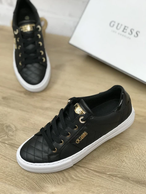 mighty81様 Кеды женские Guess Loven черные 38 (7.5) 24.5 см (B08HS7Y7LV