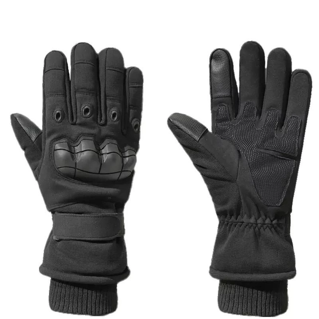 Полнопалые перчатки с флисом Eagle Tactical Black L (AW010717) - изображение 1