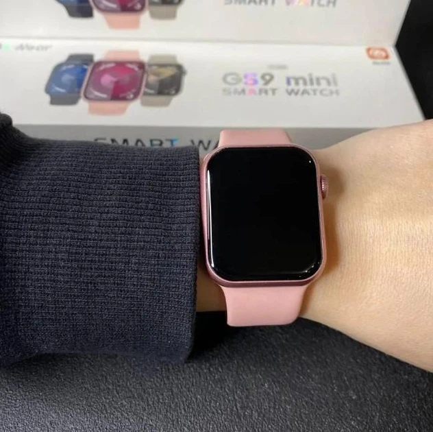 Смарт годинник Airplus GS9 Mini 41мм українська мова Pink - изображение 5