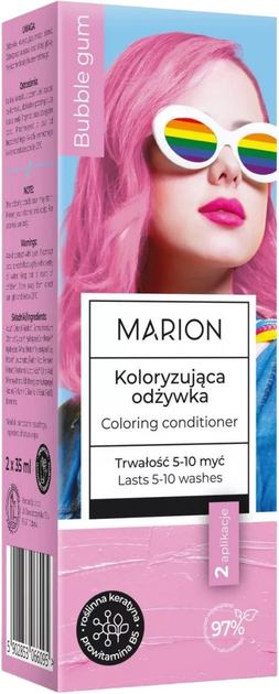 Кондиціонер Marion для фарбування 5-10 змивань Bubble Gum 70 мл (5902853066095) - зображення 1