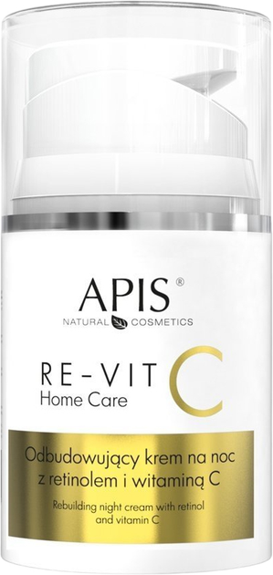 Krem do twarzy Apis Natural Cosmetics Re-Vit C Home Care Moisturising Anti-wrinkle Night rewitalizujący 50 ml (5901810006105) - obraz 1