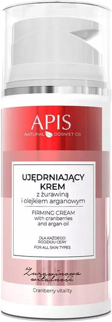 Krem do twarzy Apis Natural Cosmetics Cranberry Vitality Light Firming 100 ml (5901810005832) - obraz 1