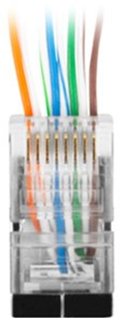 Конектор Lanberg RJ-45 Cat.6 8P8C F/UTP 100 шт. (PLS-6000EZ) - зображення 3