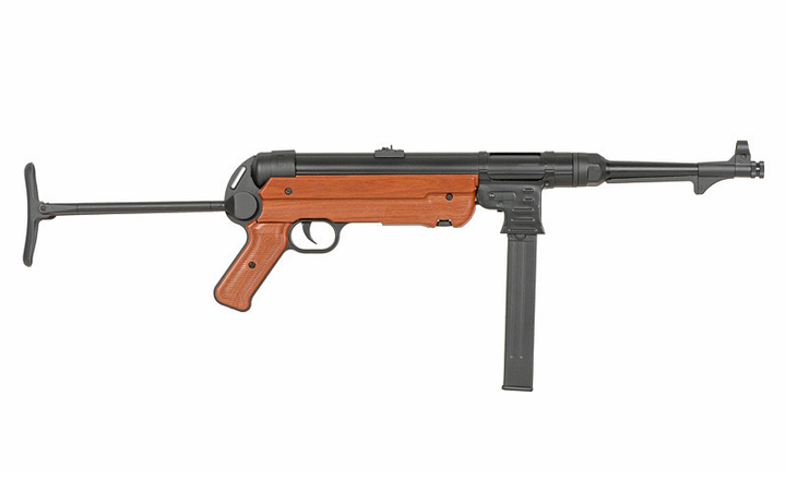 Пистолет-пулемет MP 40 FULL METAL AEG – BROWN [AGM] (для страйкбола) - изображение 2