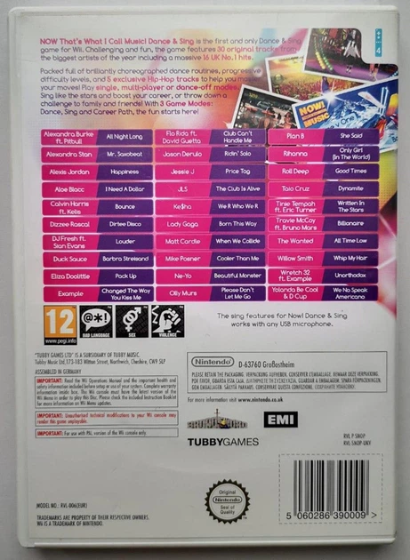 Now That's What I Call Music Dance & Sing, Б/У,&nbsp;английская версия - диск Nintendo Wii - изображение 3