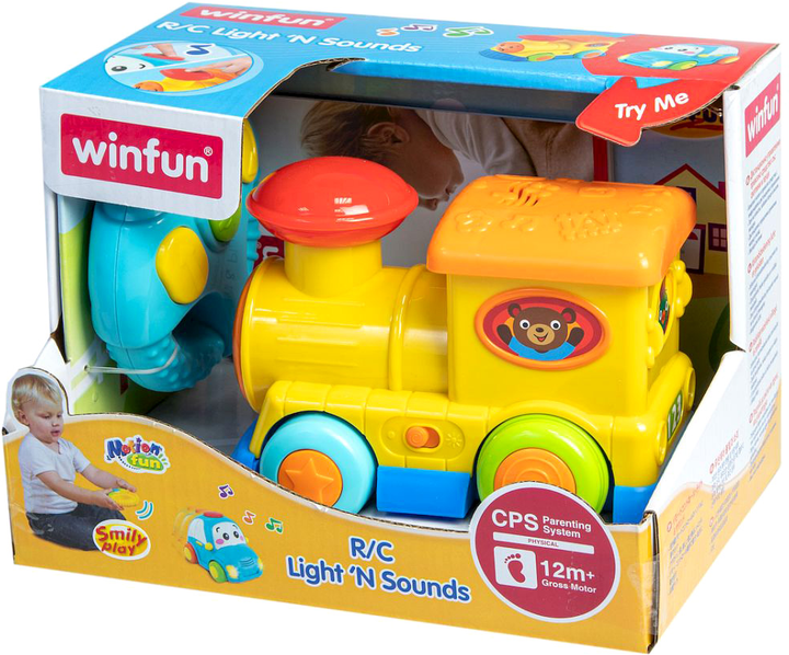 Lokomotywa zdalnie sterowana Smily Play R/C Light N Sounds Train (4895038548565) - obraz 1