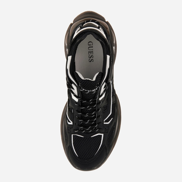 Buty sportowe męskie Guess Belluno 208007114 41 Czarne (7624926030847) - obraz 4