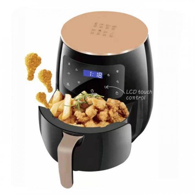 Аерофритюрниця Мультипіч Аерогриль Su Tai ST-505 1800W 6L Безмасляна Сенсорна (Чорна) - зображення 2