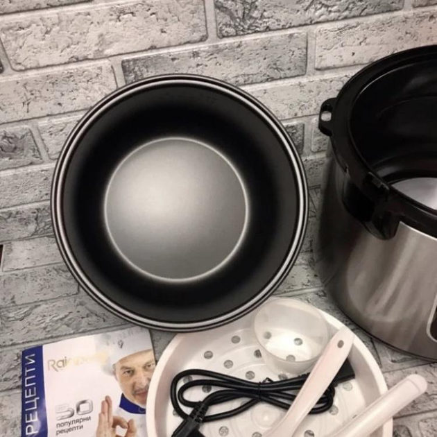 Мультиварка Rainberg RB-801 1500W 6л 12 программ с пароваркой и антипригарным покрытием - изображение 5