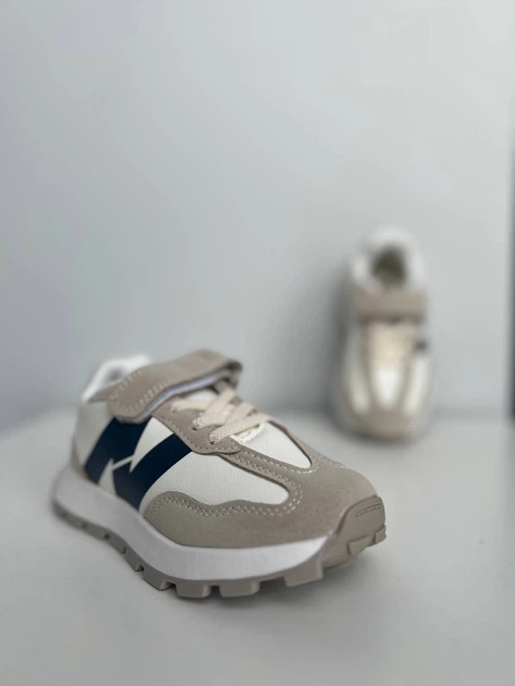 Кросівки для хлопчика Y.Top Бежевий (LQ201-1 beige (30 (18,5 см)) - Фото 5 Кросівки для хлопчика Y.Top Бежевий (LQ201-1 beige (30 (18,5 см)) - зображення 5