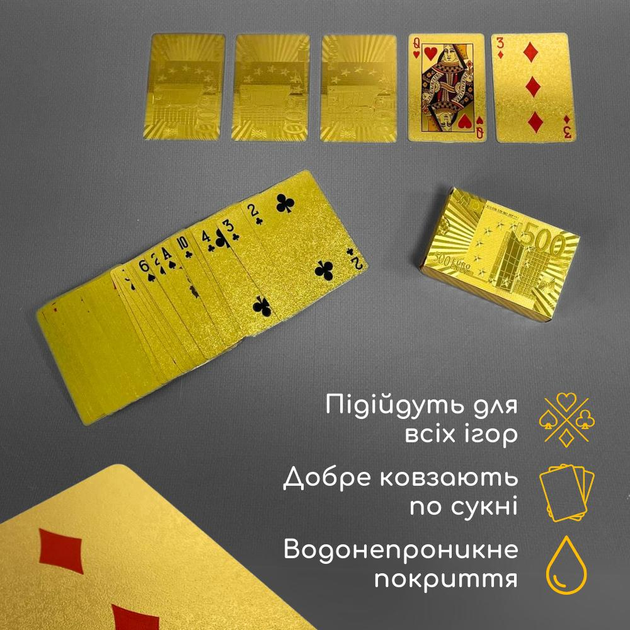Качественные пластиковые игральные карты 54 шт, Пластиковые карты для ...