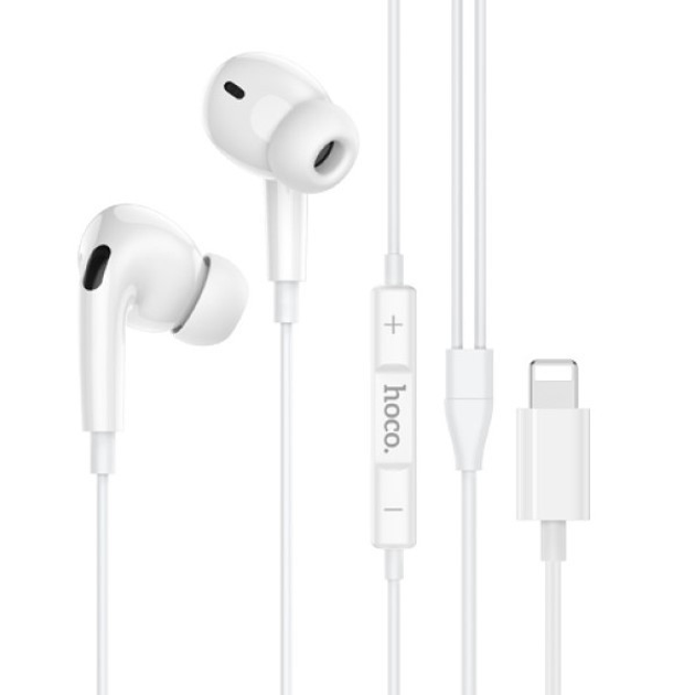 Наушники проводные вакуумные с микрофоном для iPhone Hoco M111 Pro ...