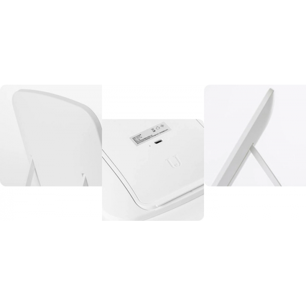 Дзеркало для макіяжу з LED підсвічуванням Makeup Mirror прямокутне USB Біле - зображення 7