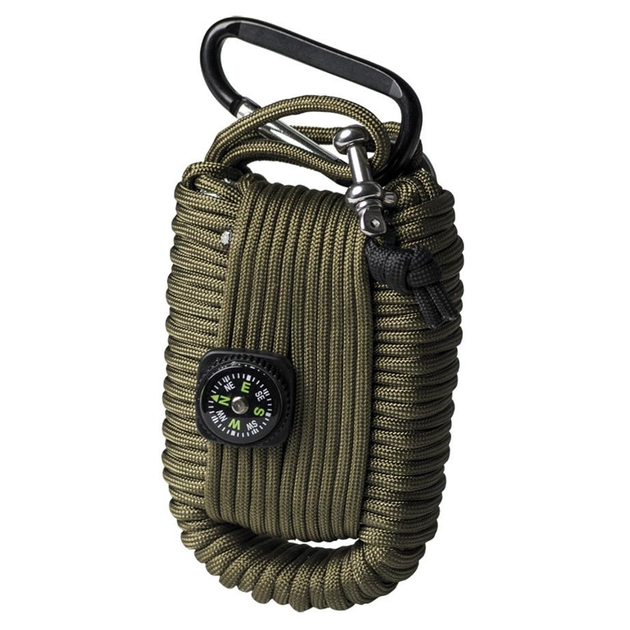 Комплект для виживання Mil-Tec Paracord Survival Kit Large Olive 16027701 - зображення 1