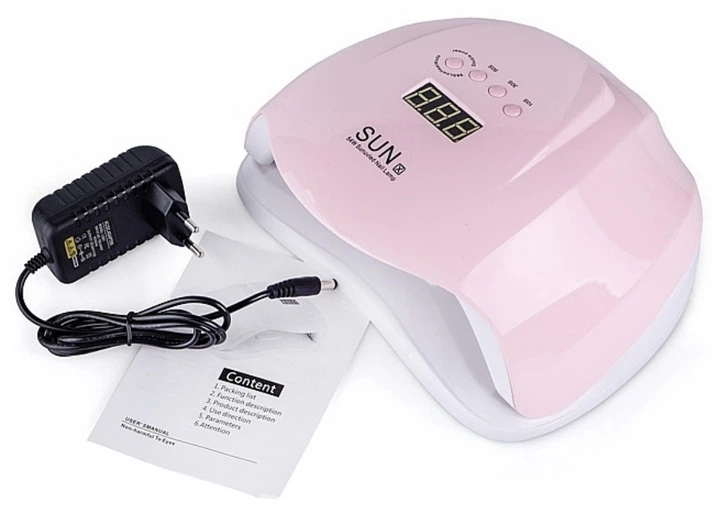 Лампа для маникюра SUN X PASTEL PINK 54W(р) - Фото 8 Лампа для маникюра SUN X PASTEL PINK 54W(р) - изображение 8
