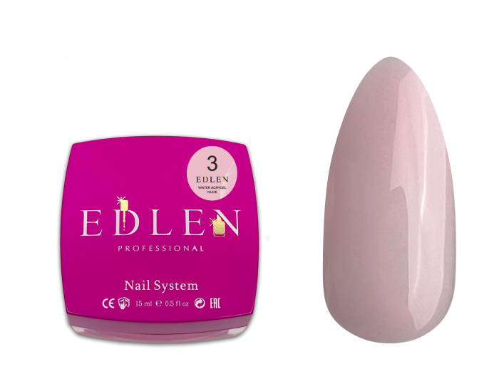 Гель Edlen Water Acrygel №03 Nude 15 мл - Фото 1 Гель Edlen Water Acrygel №03 Nude 15 мл - зображення 1