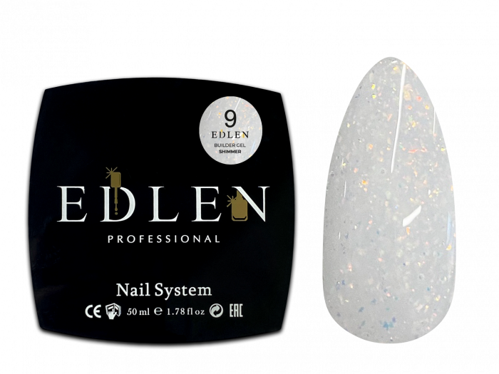 Гель моделюючий Edlen Builder Gel №09 Shimmer 50 мл - Фото 1 Гель моделюючий Edlen Builder Gel №09 Shimmer 50 мл - зображення 1