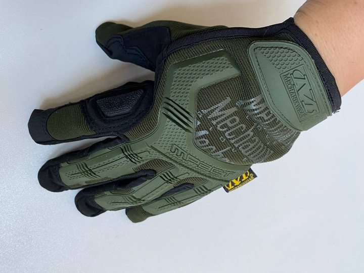Рукавиці з пальцями Mechanix Wear M-Pact Gloves L олива - зображення 2