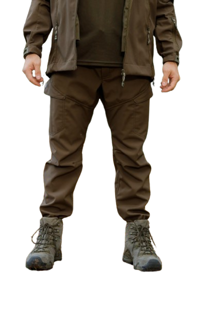 Тактичні штани SMILO cargo Softshell OLIVE, XL - изображение 1