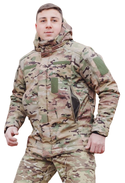 Зимова куртка SMILO softshell Multicam, XL, - изображение 1