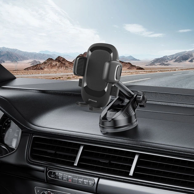 Автомобильный держатель Proove Ellipse Suction Type Car Mount black 555450001 - изображение 5