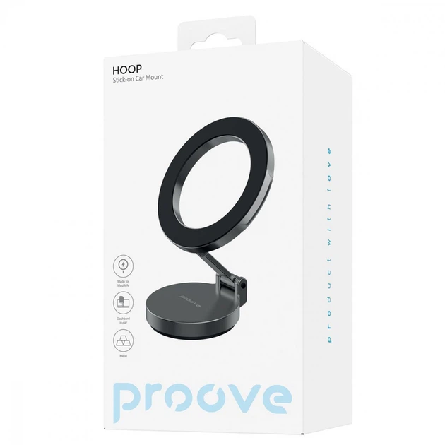 Proove Hoop - Элегантный магнитный держатель с клейким основанием для iPhone 12+ с MagSafe - Фото 2 Proove Hoop - Элегантный магнитный держатель с клейким основанием для iPhone 12+ с MagSafe - изображение 2
