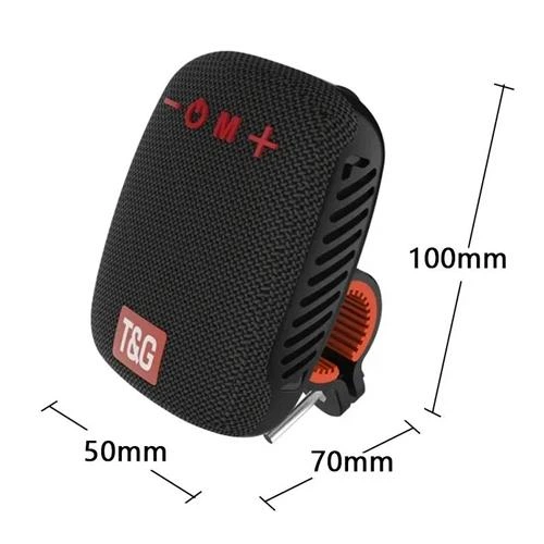 Bluetooth-колонка + ВЕЛОКРІПЛЕННЯ TG392, IPX5, speakerphone, радіо, black - зображення 2