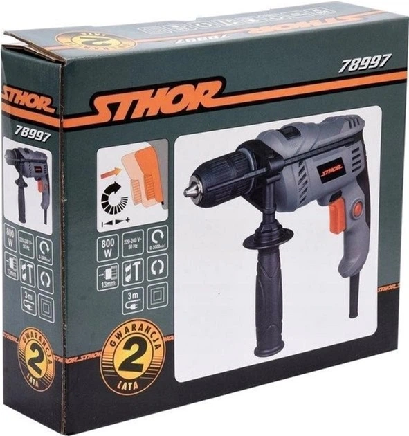 Wiertarka udarowa STHOR 800 W (78997) - obraz 2