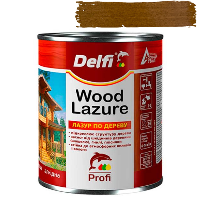 Лазурь для дерева Delfi ореховое дерево 2.3л – фото, отзывы ...