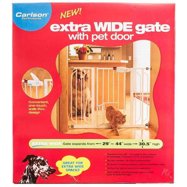 Ogrodzenie dla psów Carlson Gate Xtra Wide Walk-thru With Door (0891618001974) - obraz 1
