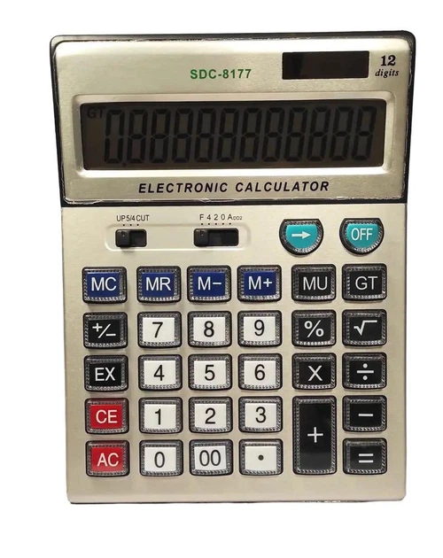 Калькулятор многофункциональный настольный SDC-8177 бухгалтерский - Фото 2 Калькулятор многофункциональный настольный SDC-8177 бухгалтерский - изображение 2