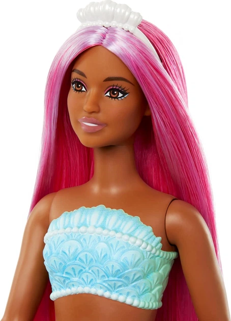 Кукла Барби Дримтопия Русалочка с розовыми волосами и красным хвостом Barbie Mermaid Fantasy Pink Hair (HRR04) - изображение 4