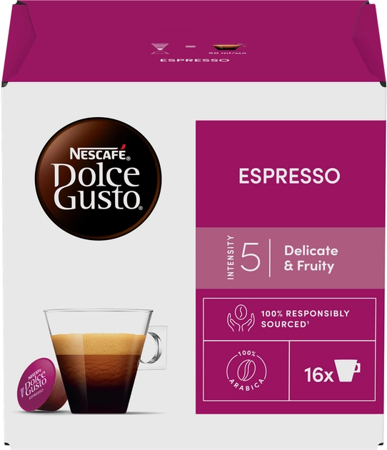 Акция на Кава в капсулах NESCAFE Dolce Gusto Espresso 16 шт 88 г от Rozetka