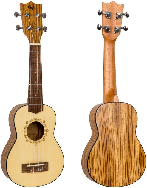 Укулеле сопрано Flight DUS320 SP/ZEB Soprano Ukulele - Фото 3 Укулеле сопрано Flight DUS320 SP/ZEB Soprano Ukulele - изображение 3