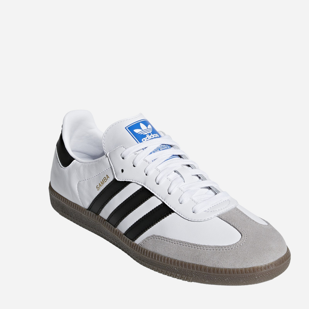Sneakersy męskie skórzane adidas Originals Samba OG B75806 48 (12.5UK) 31 cm Białe (4059809046180) - obraz 3