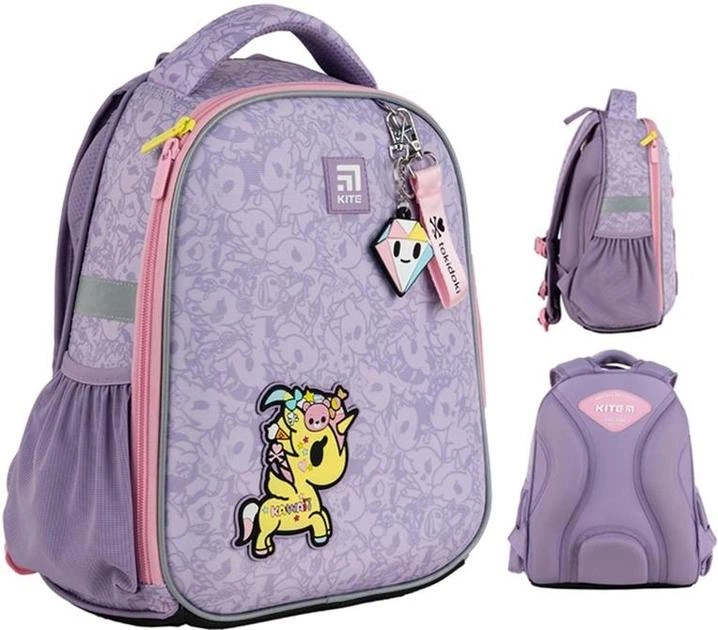 Шкільний рюкзак Kite Education каркасний Tokidoki Бузковий (TK24