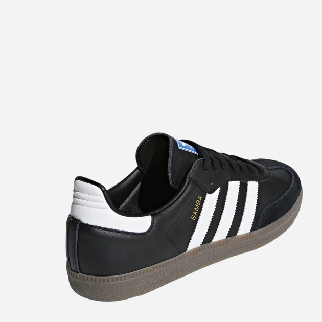 Sneakersy męskie skórzane adidas Originals Samba OG B75807 42 (8UK) 26.5 cm Czarne (4059811988584) - obraz 4