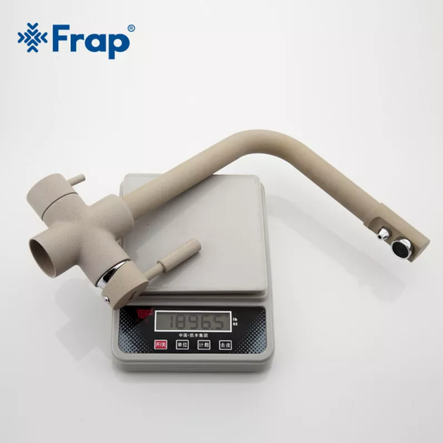 Смеситель для кухни с подключением к фильтру Frap F4352-20, бежевый - Фото 3 Смеситель для кухни с подключением к фильтру Frap F4352-20, бежевый - изображение 3