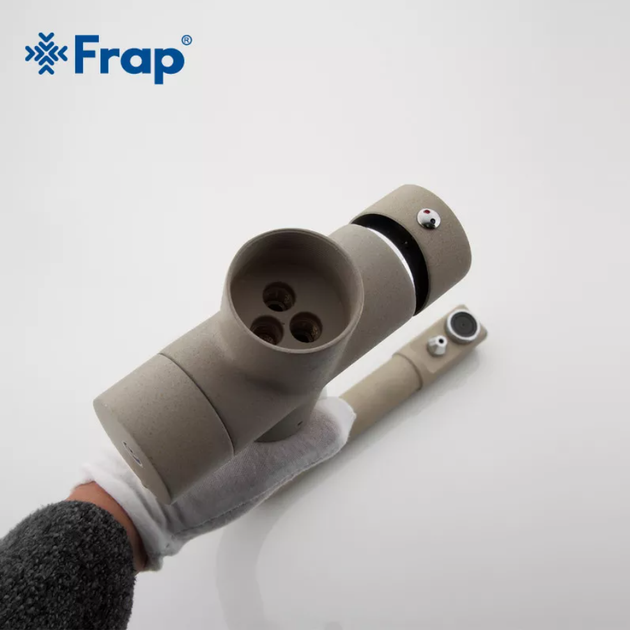 Смеситель для кухни с подключением к фильтру Frap F4352-20, бежевый - Фото 4 Смеситель для кухни с подключением к фильтру Frap F4352-20, бежевый - изображение 4